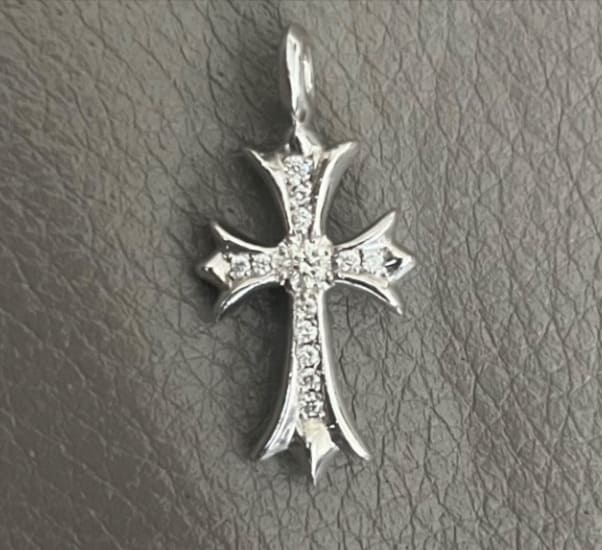 クロムハーツ Chrome Hearts 18KWG TNY CRSF P/DM