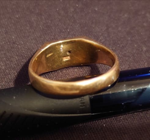 メレダイヤ入り18金リング