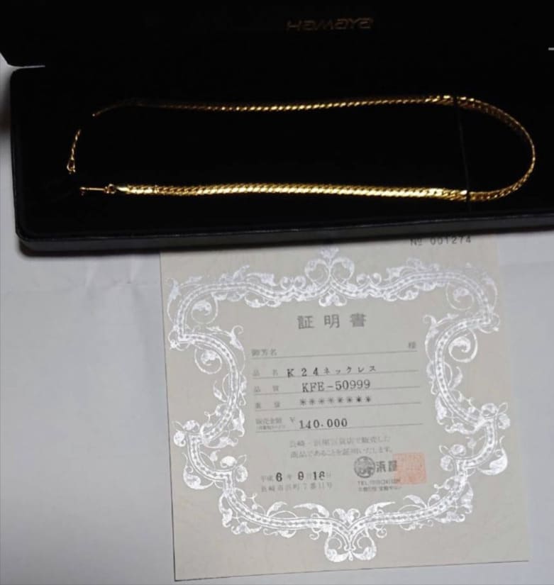 24金ネックレス