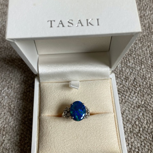 田崎真珠 オパール指輪