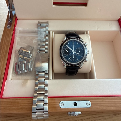 オメガスピードマスターレーシングブルー