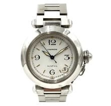 Cartier カルティエ パシャC 時計 パシャ ステンレス W31015Ｍ7ホワイト