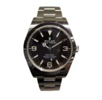 ROLEX ロレックス エクスプローラーⅠランダム番 時計 SS BK/BA