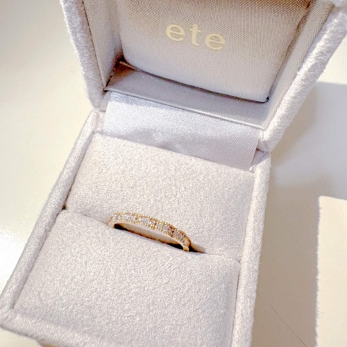  ete K18PG リング ダイヤモンド 63024311