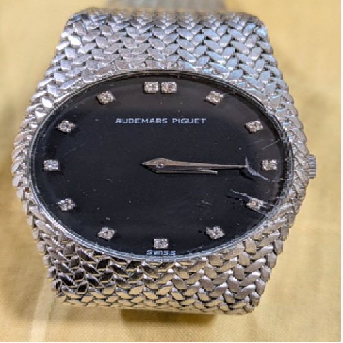 オーデマピゲコブラブラックダイヤK18W