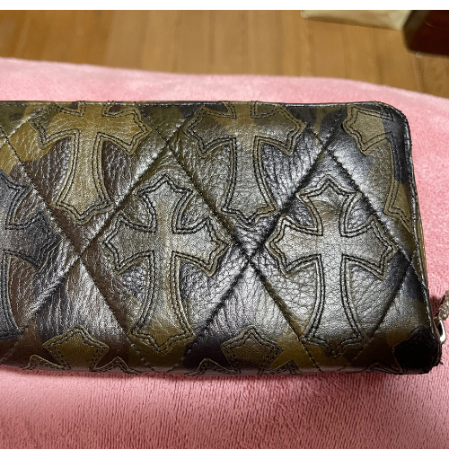 クロムハーツ　セメタリークロス　ラウンドファスナー　カモフラ