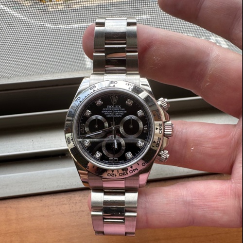 116509 ブラック文字盤