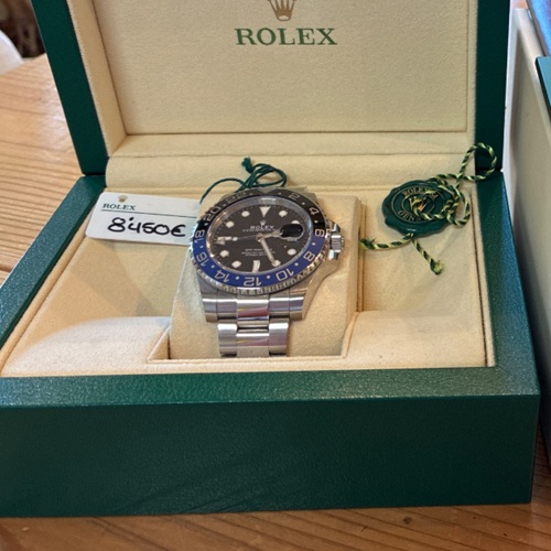 116710BLNR ブラック文字盤