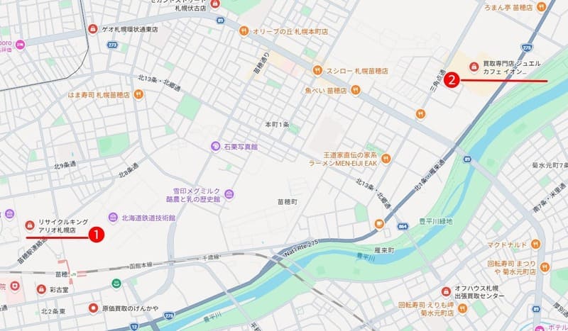 苗穂・東苗穂周辺