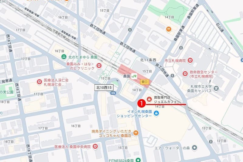 桑園駅周辺