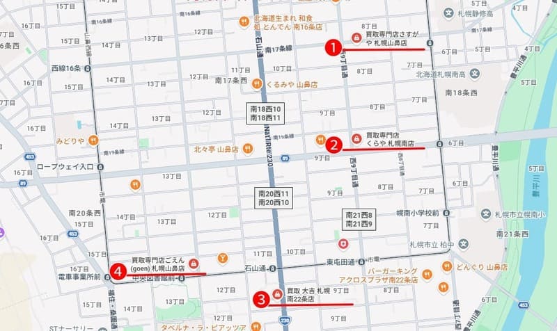 山鼻周辺