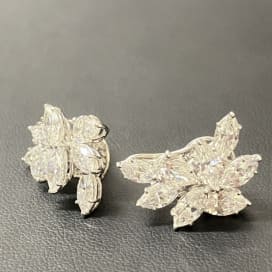 750WG D5.28ct 2WAY ピアス イヤリング