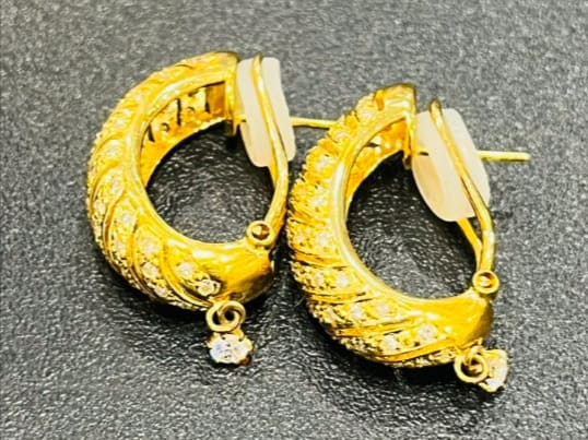 K18 メレダイヤ ピアス