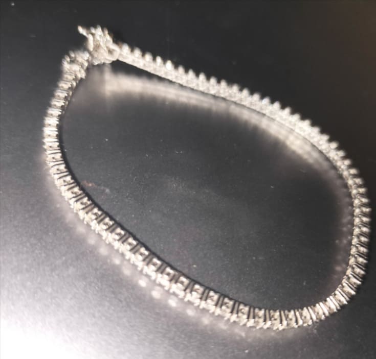 K18WG 2.00ct ダイヤモンド テニスブレスレットFカラー / VVS