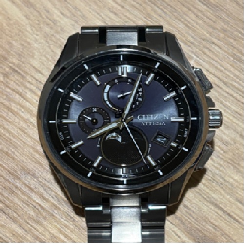 シチズン　アテッサTI 黒文字盤