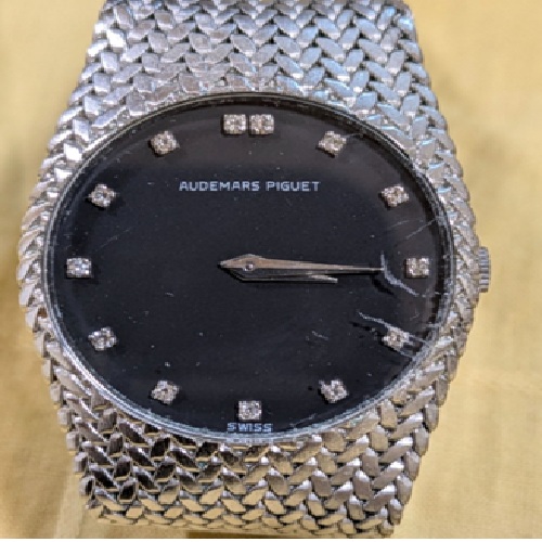 オーデマピゲコブラブラックダイヤK18W