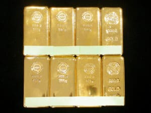 田中貴金属・徳力本店 K24純金インゴット 500g×8本