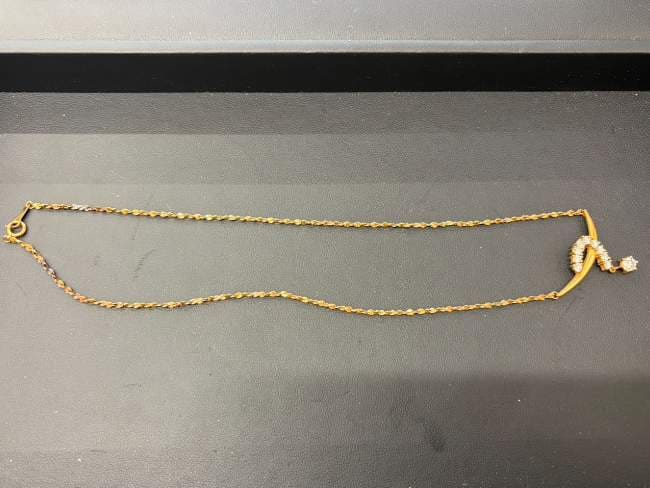 ノーブランド K18 Dトップ ネックレス