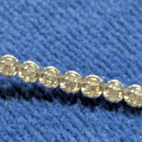 K18WG ダイヤ2.0ct テニスブレスレット