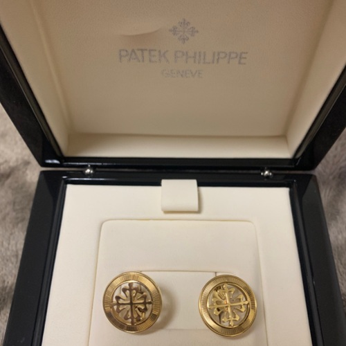 プパテックフィリップ カフス カラトラバ 十字 カフスリンク ギヨシェ K18YG